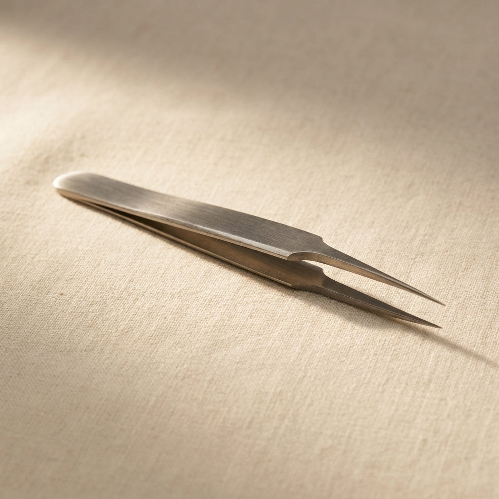 Professional (5-S) Stainless Steel Pointed Tip Tweezers, 5'', Magnetic, Anti-Acid, for Watch and Jewellery Repairs | Watch & Clock Tools | Toolsmith Ltd UK