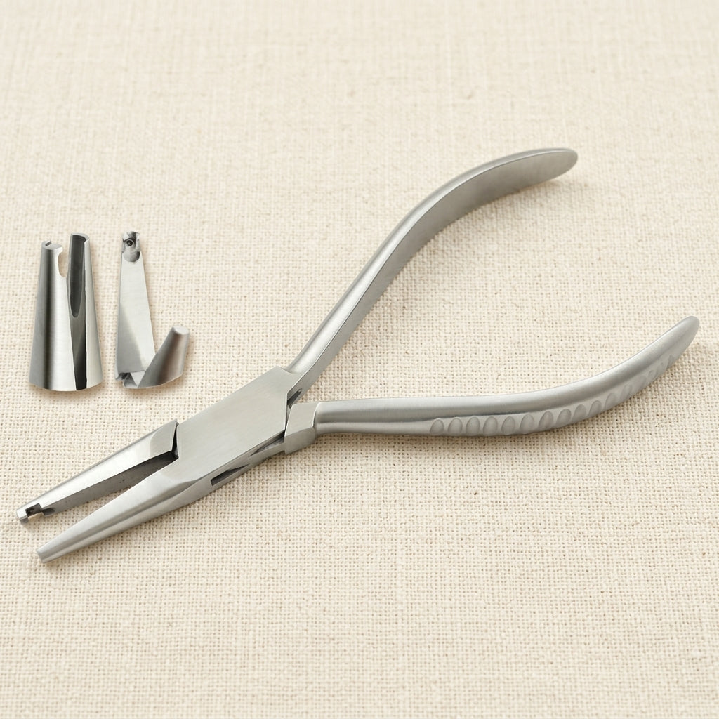 Professional Optical Nose Pad Arm Adjusting Pliers, Silver Metal Frame Repair Tool for Glasses and Eyewear Maintenance | Jewellery Making Tools | Toolsmith Ltd UK