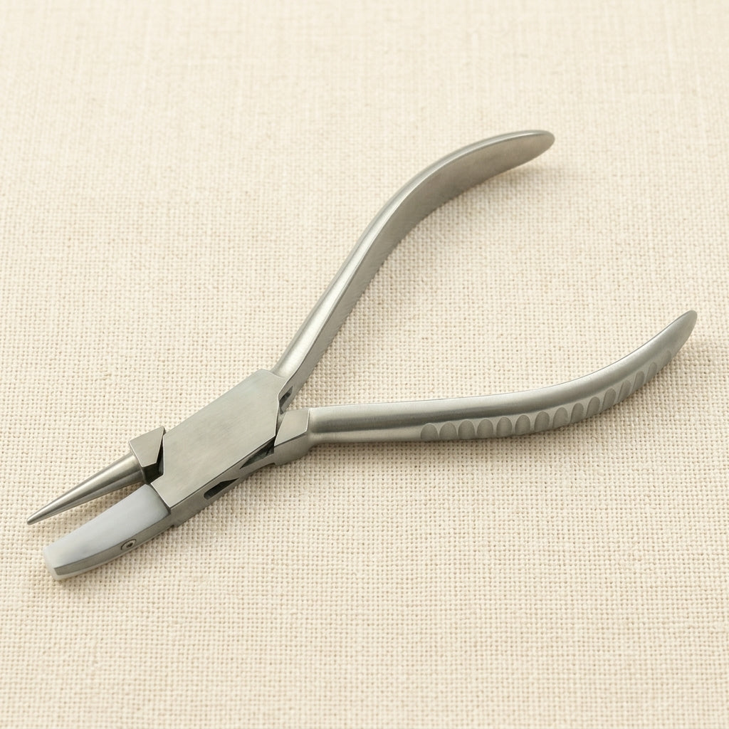 Professional Round and Flat Nose Pliers, Steel and Nylon Jaws, for Optical, Jewellery and Crafts Work | Jewellery Making Tools | Toolsmith Ltd UK