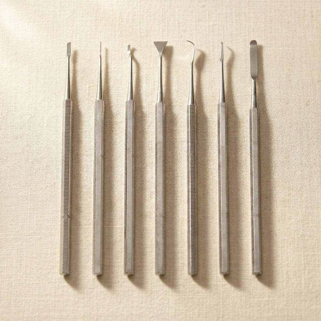 Professional Single Ended 6 Pieces Wax Carving Tools Set, Stainless Steel, Sharp Edge Carvers for Clay Modelling, Hobby Crafts | Hobby & Craft Tools | Toolsmith Ltd UK