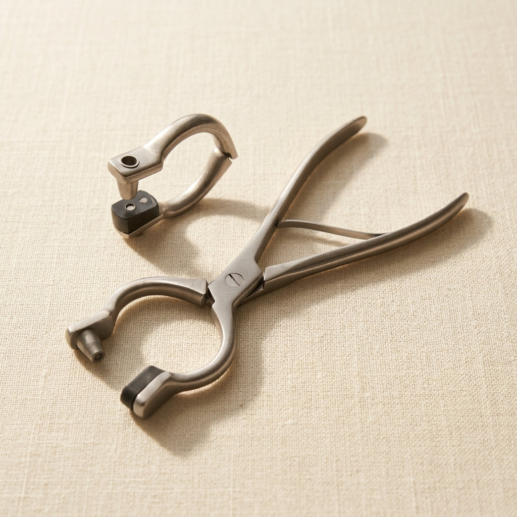 Professional Veterinary Bull Nose Ring Pliers, 10-Inch Stainless Steel and Heavy Duty, Cattle Handling Tool for Bulls and Cows | Veterinary Instruments | Toolsmith Ltd UK