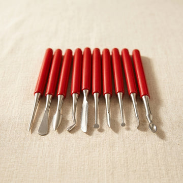 Professional Wax Carving Tools Set, 10-Piece Metal Clay Sculpting and Design Instruments, PVC Handle | Hobby & Craft Tools | Toolsmith Ltd UK