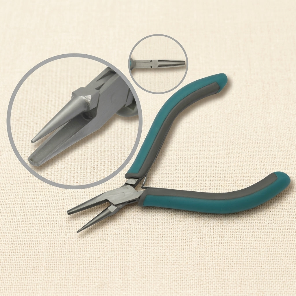 Round & Concave Nose Pliers, 4.75 Inch, Stainless Steel, Slim Ergonomic Two Toned Grips, Phthalate Free, Jewellers Hobby Tool | Jewellery Making Tools | Toolsmith Ltd UK