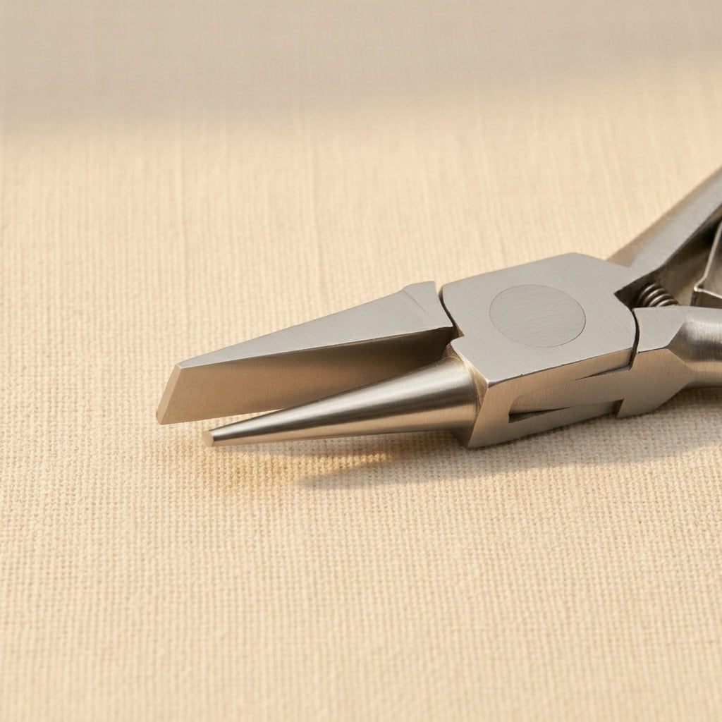 Round & Flat Nose Pliers, 4.75 Inch, Stainless Steel, Slim Ergonomic Two Toned Grips, Phthalate Free, Jewellers Hobby Tool | Jewellery Making Tools | Toolsmith Ltd UK