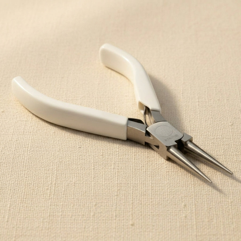 Round Nose Pliers, 120mm, White Molded Handles, Jewellery Making Tool for Hobby Wire Work | Jewellery Making Tools | Toolsmith Ltd UK