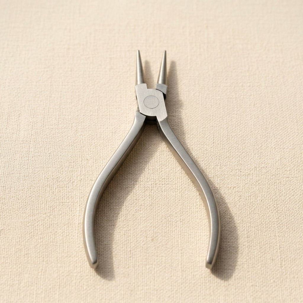 Round Nose Pliers with Square Handles, Stainless Steel, 120mm Slim Line, Multi Purpose for Jewellery and Optical Work | Jewellery Making Tools | Toolsmith Ltd UK
