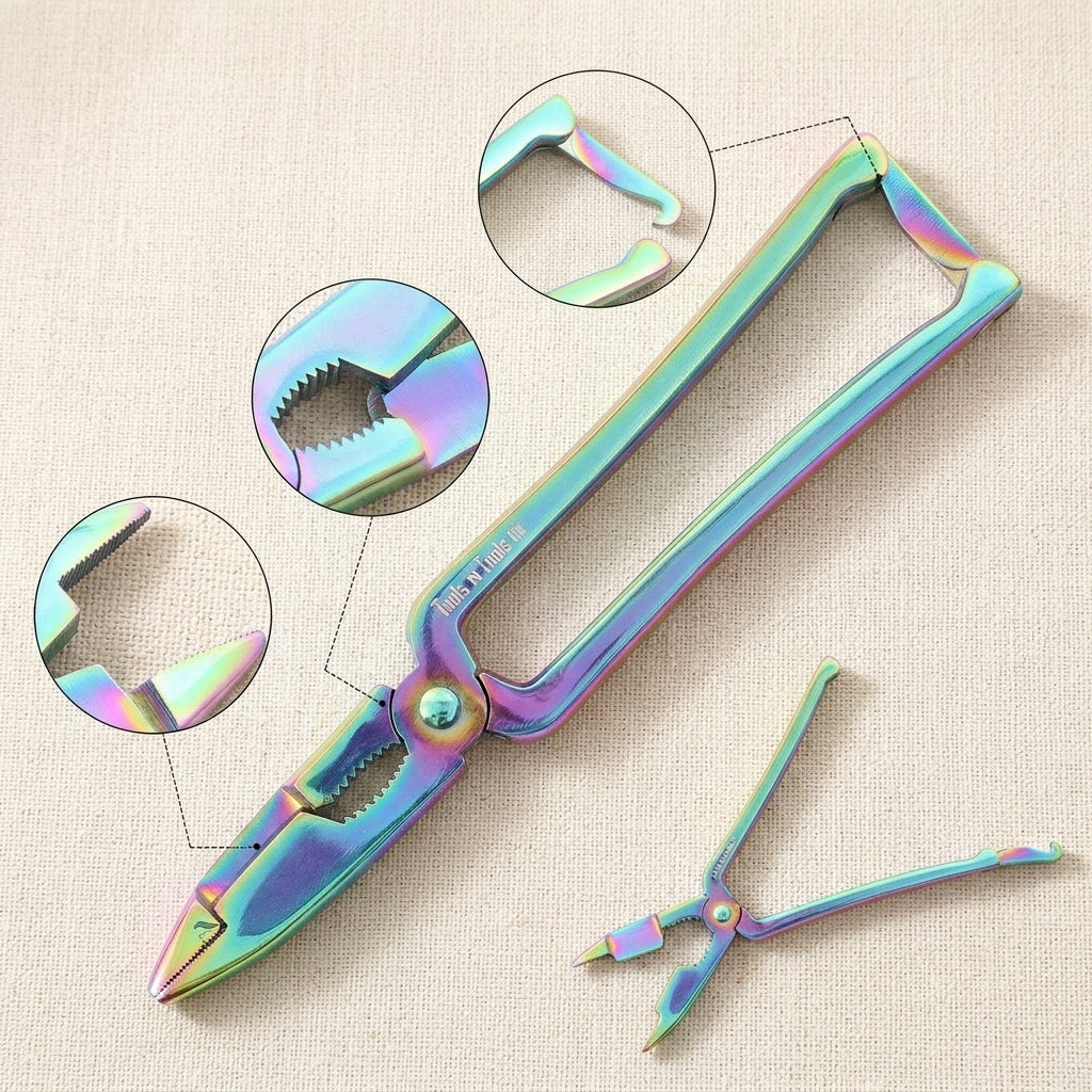 Seafood Crab Lobster Tong, Scissors, Cutter Shears, Stainless Steel, Multicolour, 7.5 Inch, Chef Kitchen Tool | Jewellery Making Tools | Toolsmith Ltd UK