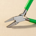 Short/ Small Flat Nose Pliers for Jewellery Making, PVC Handle, 125mm, Smooth Jaw Pliers for Beading and Crafts | Jewellery Making Tools | Toolsmith Ltd UK