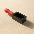Small Cast Iron Ingot Mould for Gold and Silver Casting, Open Crucible Bar Mould with Red Handle, 70mm x 35mm x 27mm, Rectangular Scrap Metal Furnace Tool | Jewellery Making Tools | Toolsmith Ltd UK