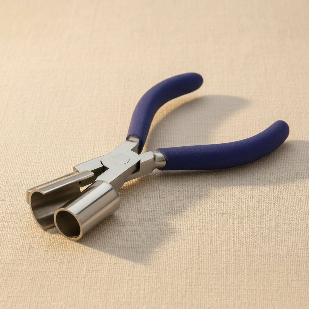 Small Half Cut Ring and Bracelet Pliers, Round and Half Round, 3/4 Inch Bending Curving Jewellery Tool | Jewellery Making Tools | Toolsmith Ltd UK