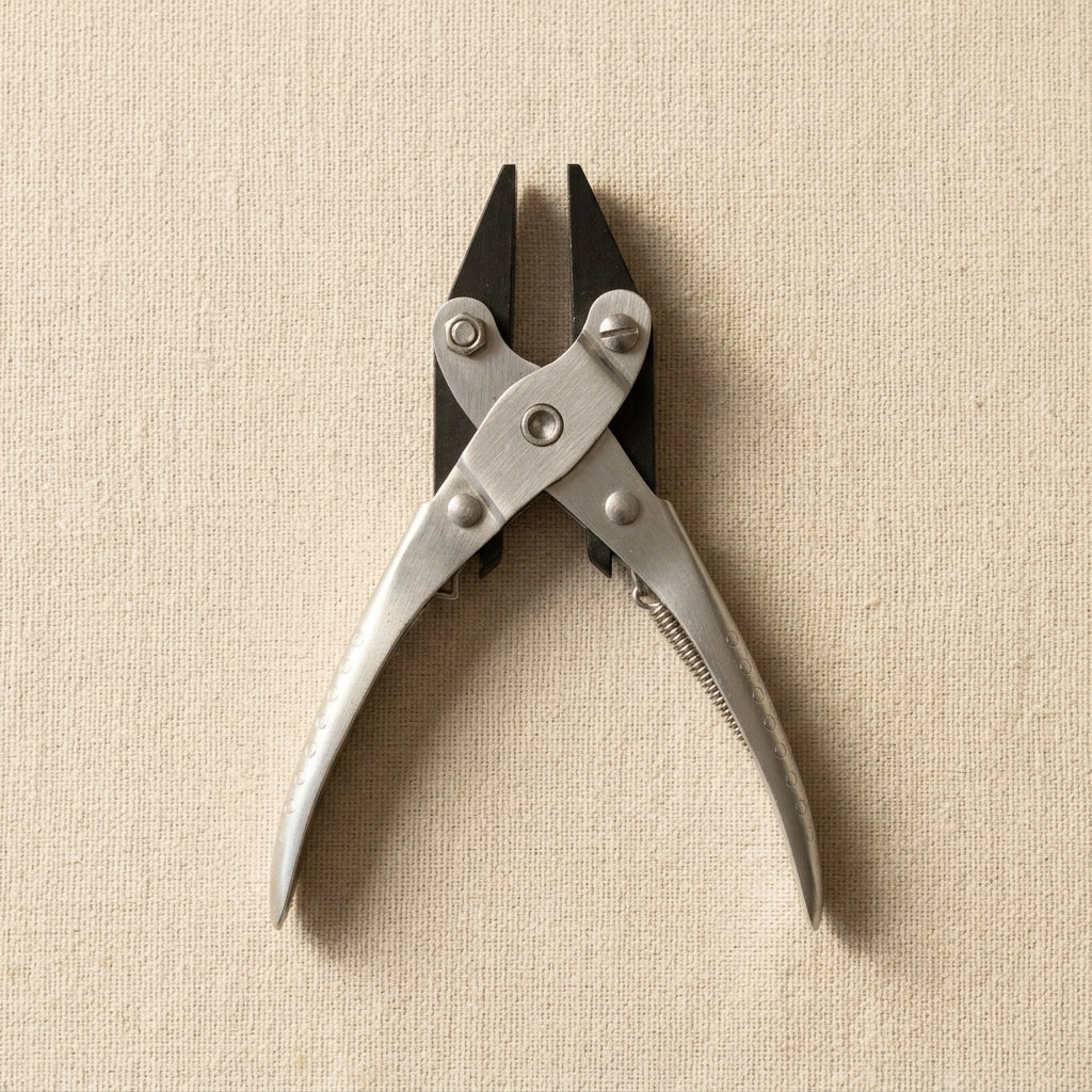 Smooth Flat Nose Parallel Action Pliers with Spring, 140 mm Jewellery Making Crafts Tool | Jewellery Making Tools | Toolsmith Ltd UK