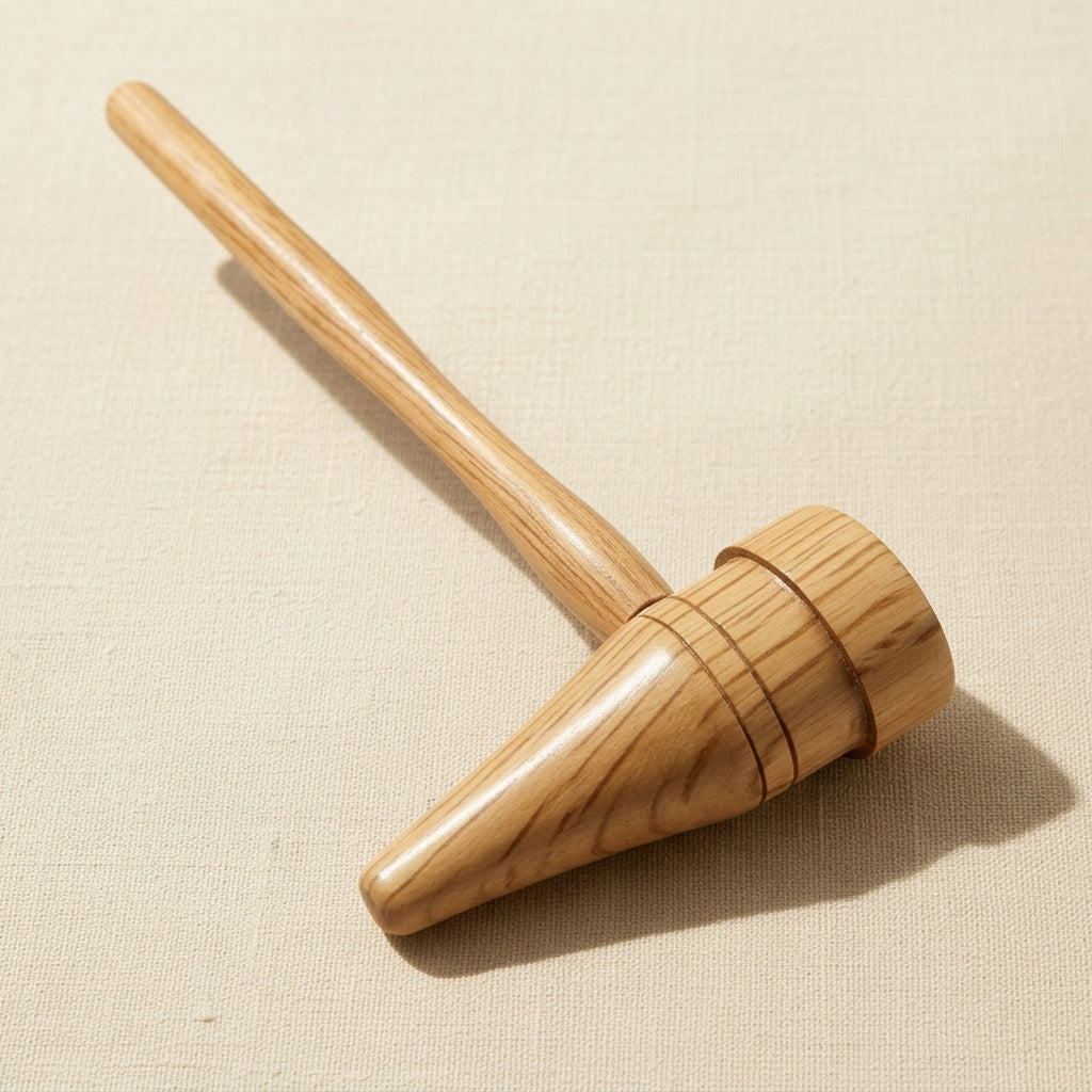 Solid Wood Mallet, 1-1/8" Flat Face Non-Marring Wooden Hammer with Natural Hardwood Construction for Woodworking and Crafts, Lightweight 1.5 Oz, 8.75-Inch | Hobby & Craft Tools | Toolsmith Ltd UK