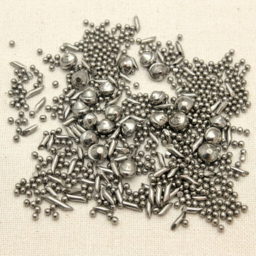 Stainless Steel Mixed Shapes Tumbling Shot, 1 kg, Jewellery Polishing Media with Spheres, Cones and Pins | Jewellery Making Tools | Toolsmith Ltd UK