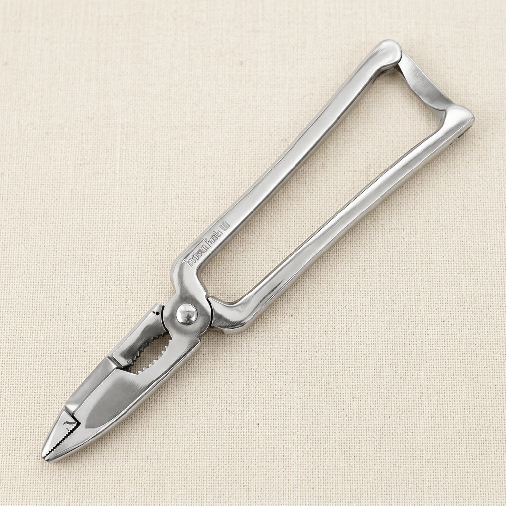 Stainless Steel Seafood Crab Lobster Tongs, Scissors, Cutter Shears, Silver, 18.5 cm, Chef Kitchen Tool | Jewellery Making Tools | Toolsmith Ltd UK