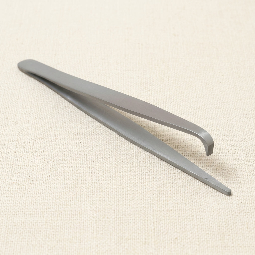 Stainless Steel Split Ring Tweezers, 115mm Jump Ring Opener for Closed Rings, Professional Style | Jewellery Making Tools | Toolsmith Ltd UK