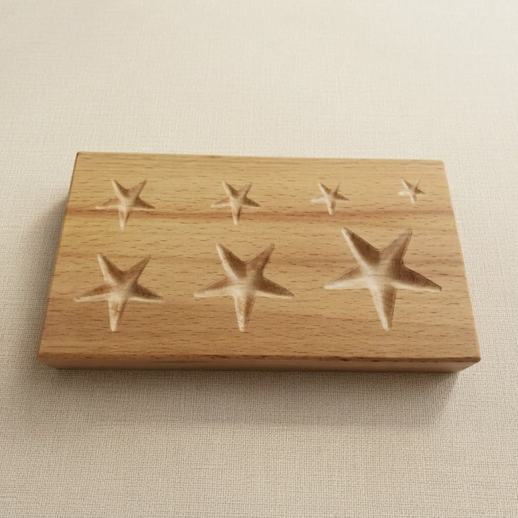 Star Shape Wood Dapping Block, Jewellery Metal Forming Shaping Tool, 7 Sizes, Wooden | Jewellery Making Tools | Toolsmith Ltd UK