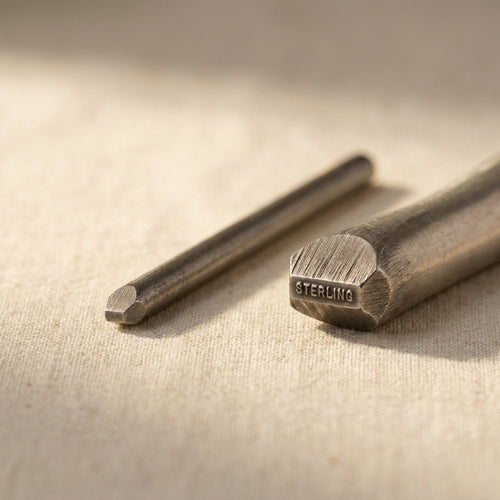 "STERLING" Metal Jewellery Stamp, Straight Punch Bar for Silver Hallmarking, Professional Quality | Jewellery Making Tools | Toolsmith Ltd UK