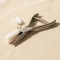 Unique Wide Nylon Jaw Jewelers Forming Pliers, Round and Concave Design with Extra Nylon Jaw, Silver Metal for Opticians, Crafts and Jewelry Making, 6.25-Inch | Jewellery Making Tools | Toolsmith Ltd UK