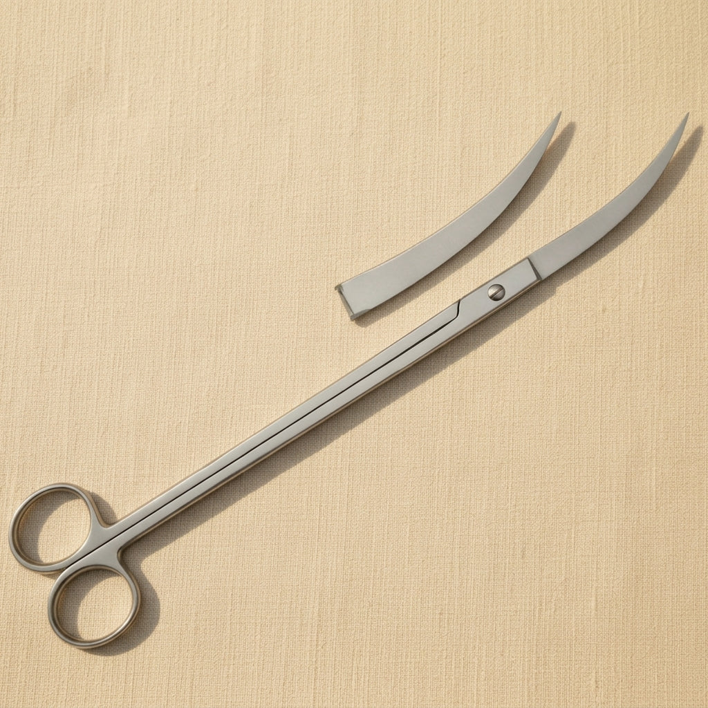 Uniquely Angled Aquarium Plant Scissors, 10 Inch Curved Blades, Stainless Steel Trimming Tool for Aquascaping | Hobby & Craft Tools | Toolsmith Ltd UK