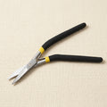 Uniquely Curved Handle Jewellery Shears, 7", Curved Slim Serrated Jaws Scissors, Mat Foam Handles, for Wire Work | Jewellery Making Tools | Toolsmith Ltd UK