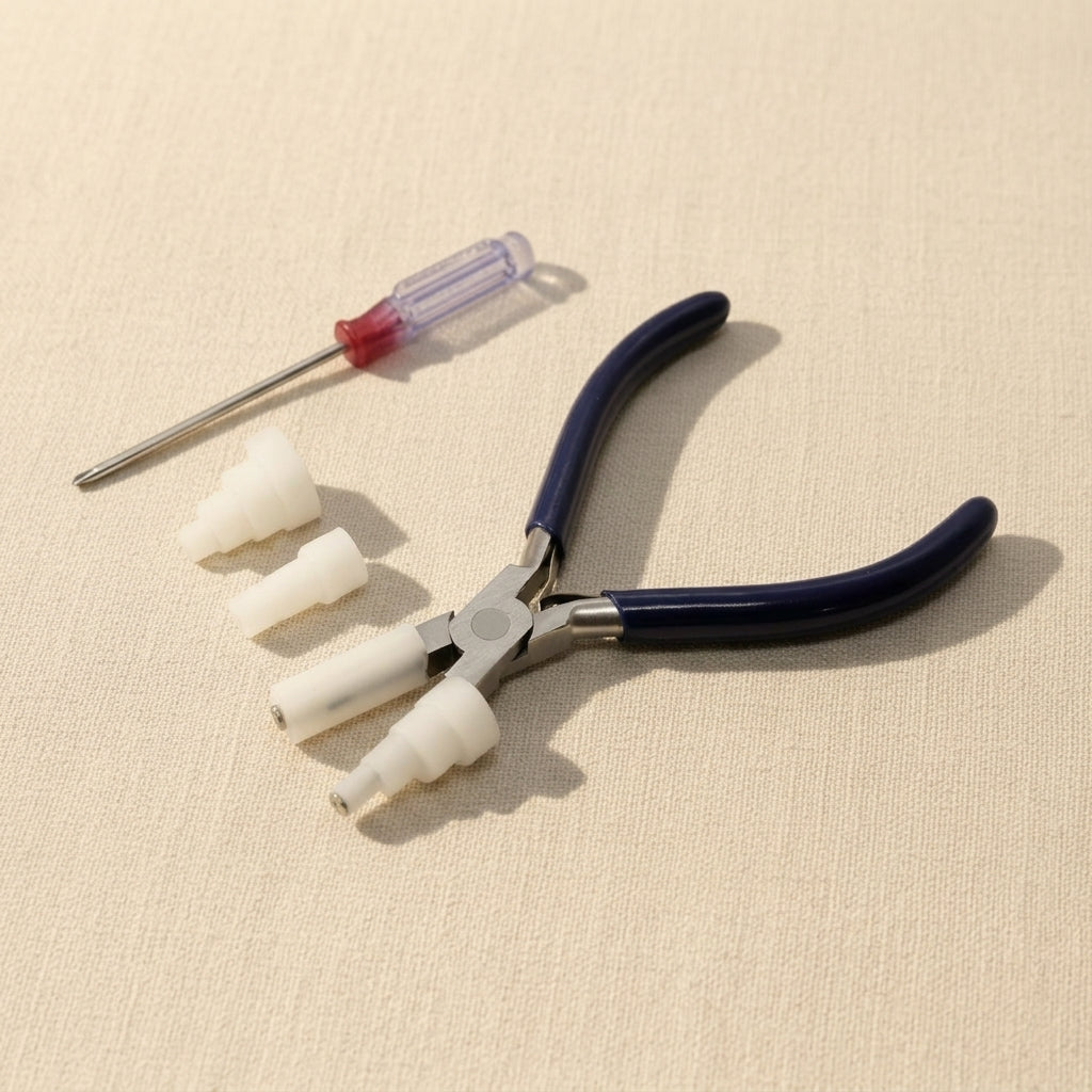 Wire Wrapping Pliers with Interchangeable Nylon Jaws, Round Square Oval Bending Forming Tool | Jewellery Making Tools | Toolsmith Ltd UK