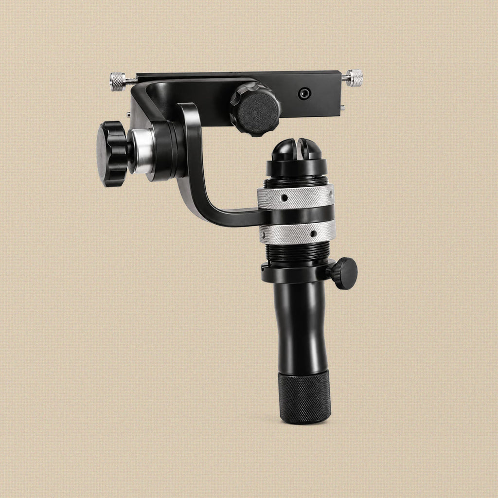 Bench workholding system without the hand rest, showing the quick change clamp and 6 inch arm
