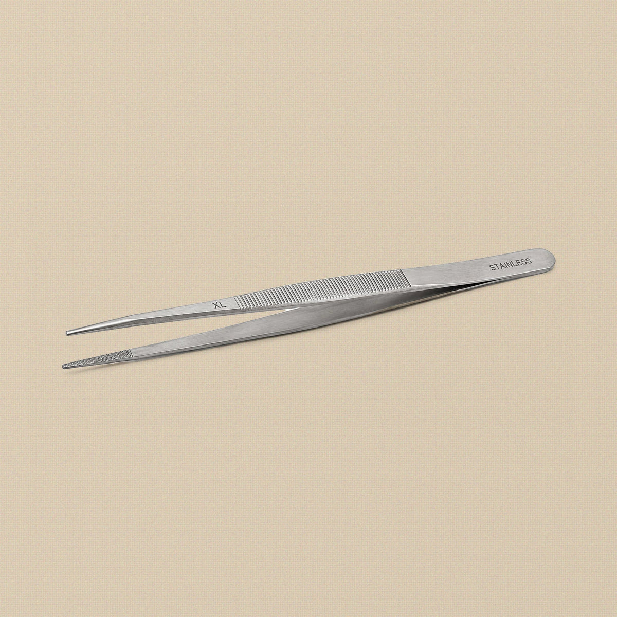 Diamond Tweezers with Serrated Tips, XL 1.8 mm, 160 mm, Stainless Steel, for Gemstones and Beads | Jewellery Making Tools | Toolsmith Ltd UK